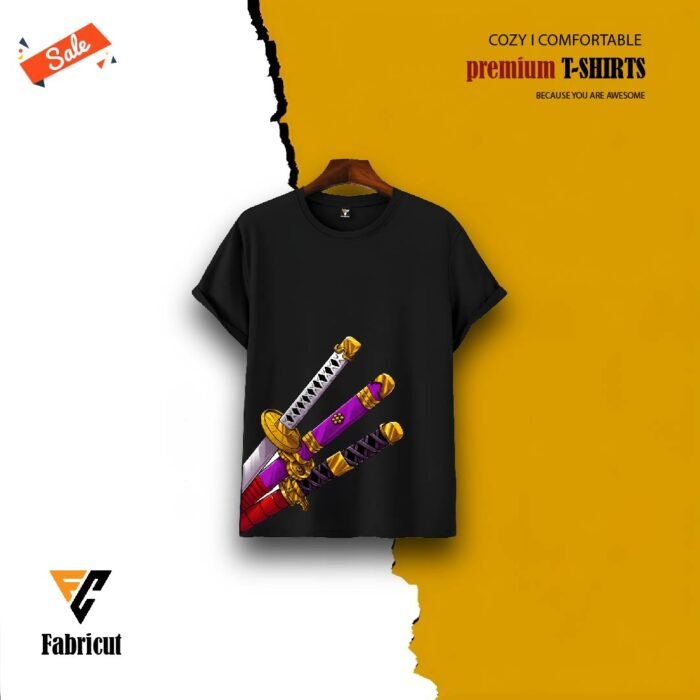 Premium Quality Basic T-shirt-Roronoa Zoro - Image 1