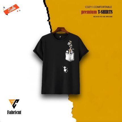 Premium Quality Half Sleeves T Shirt (Panda 2)