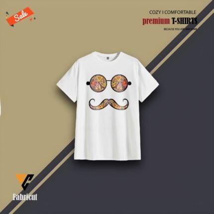 Premium Quality Half Sleeves T Shirt (Mustache)