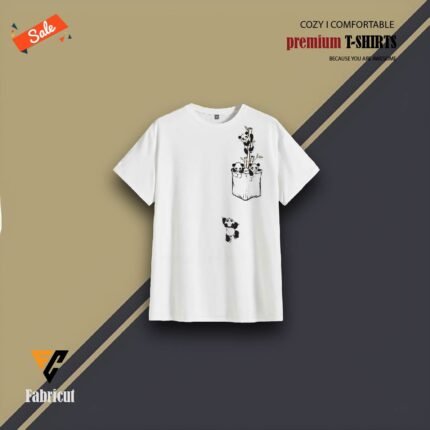 Premium Quality Half Sleeves T Shirt (Panda)