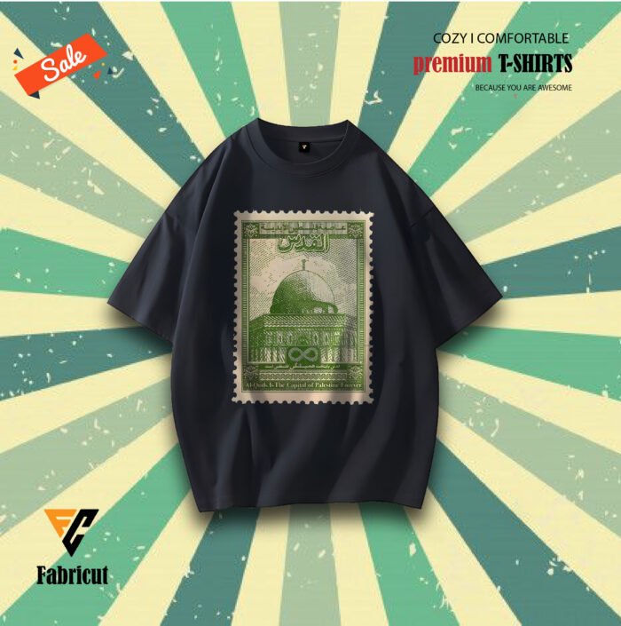 Premium Drop Shoulder T-Shirt-Al-Quds (Jerusalem) - Image 1