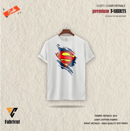 Premium Quality Basic T-shirt-superman logo version 1