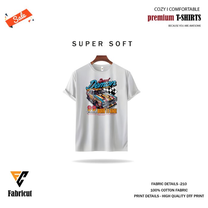 Premium Quality Basic T-shirt-Speed demon - Image 1
