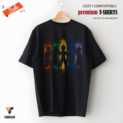 Premium Drop Shoulder T-Shirt- (90s Art Ball Z Shadows Dragon)