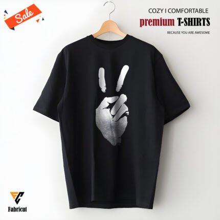 Premium Drop Shoulder T-Shirt-(Peace)